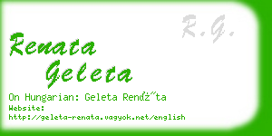 renata geleta business card